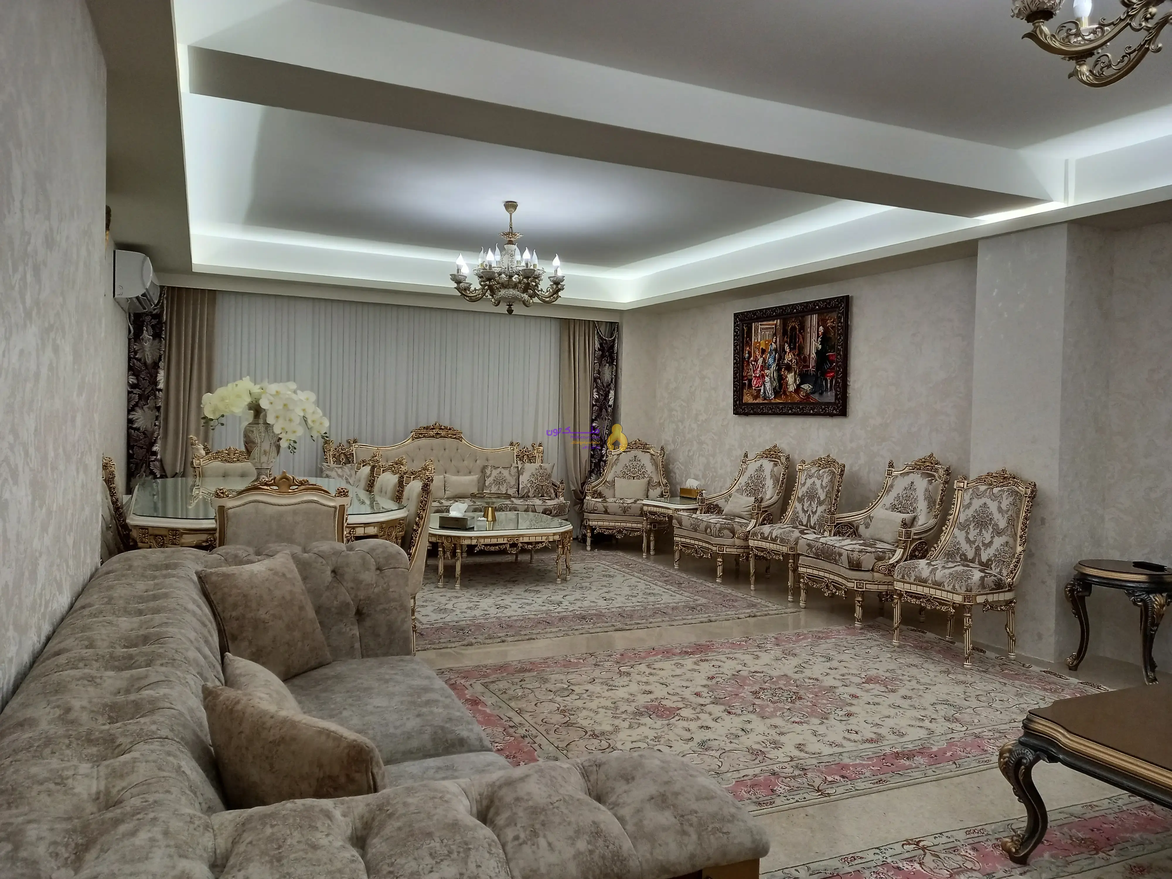 فروش آپارتمان ۱۴۷مترمربع دوخوابه، لوکس،حیاطداررجایی شهر(کوی دانش)